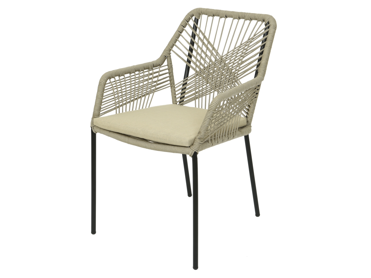 SEDIA SEVILLE BEIGE 63X57XH.85CM 840528