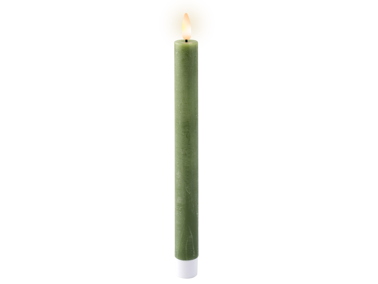 CANDELA LED 2,2X24,5CM VERDE BAT 487359