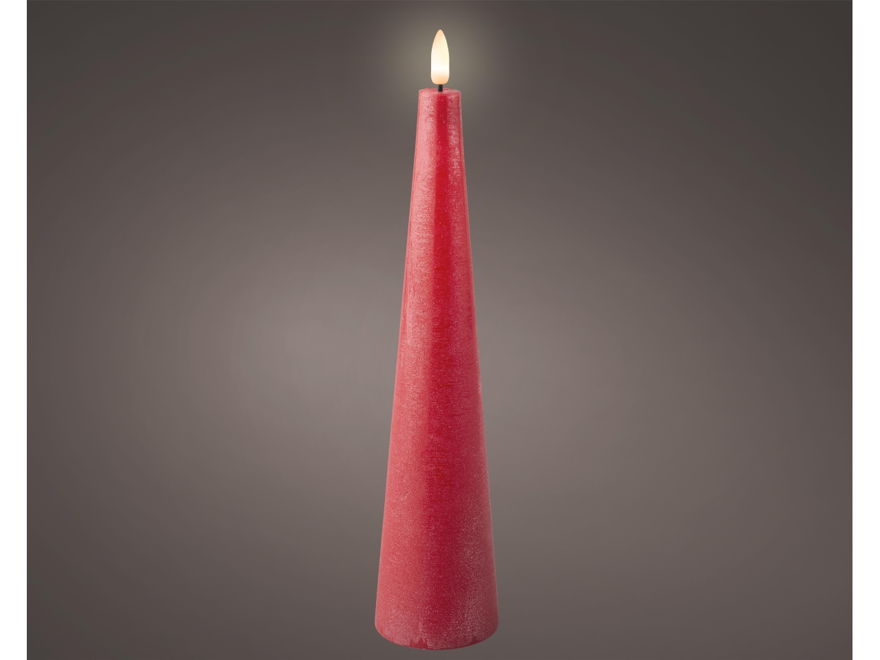 CANDELA LED 5,8X27,8CM ROSSA BAT 487345