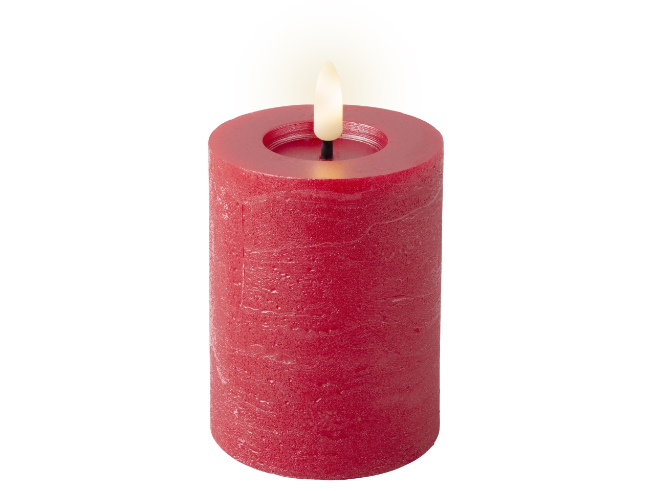 CANDELA LED 7X11,2CM ROSSA BAT 487340