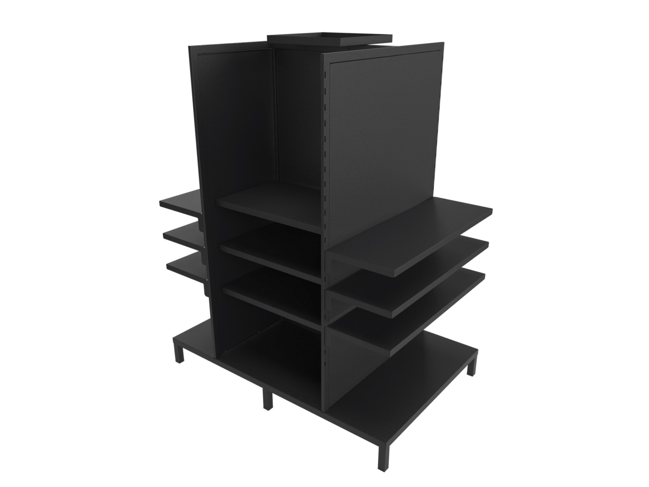 DISPLAY METALLO 120X20X110 NERO 847452