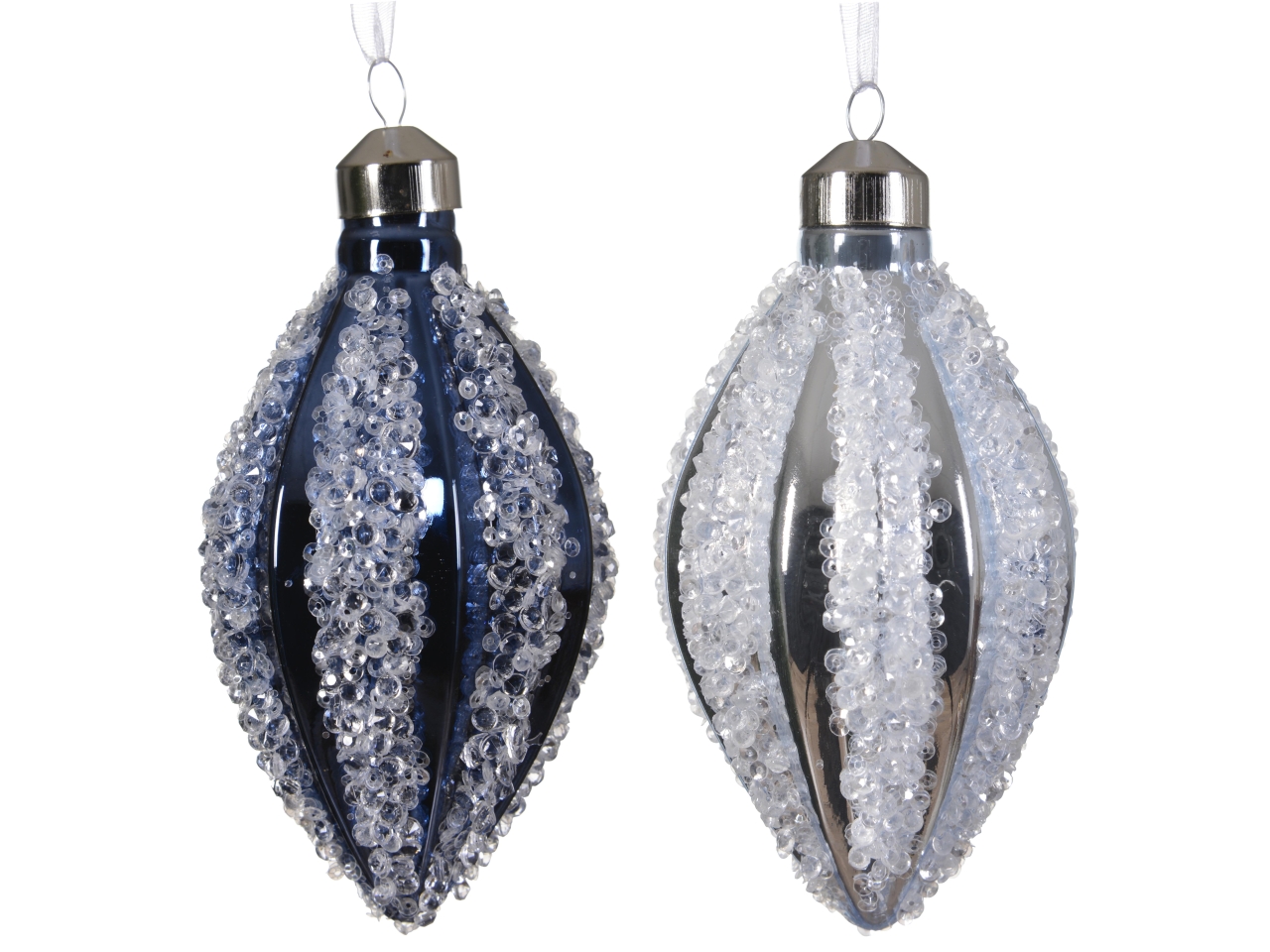 PALLA VETRO 6,5X6,5X12CM 2COL 070165