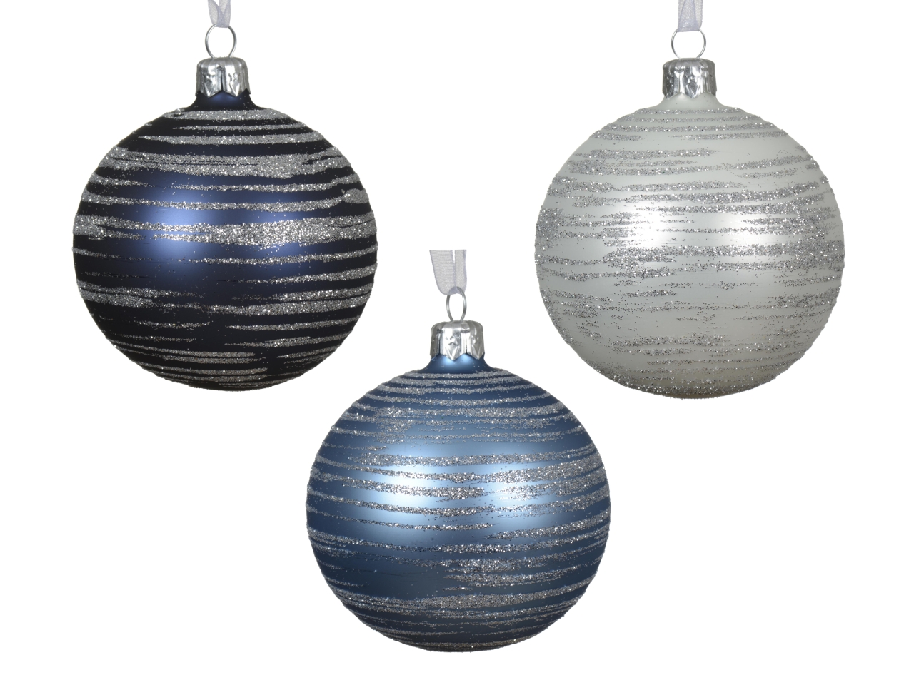 PALLA VETRO 8CM 3 COL. ASS. 080589