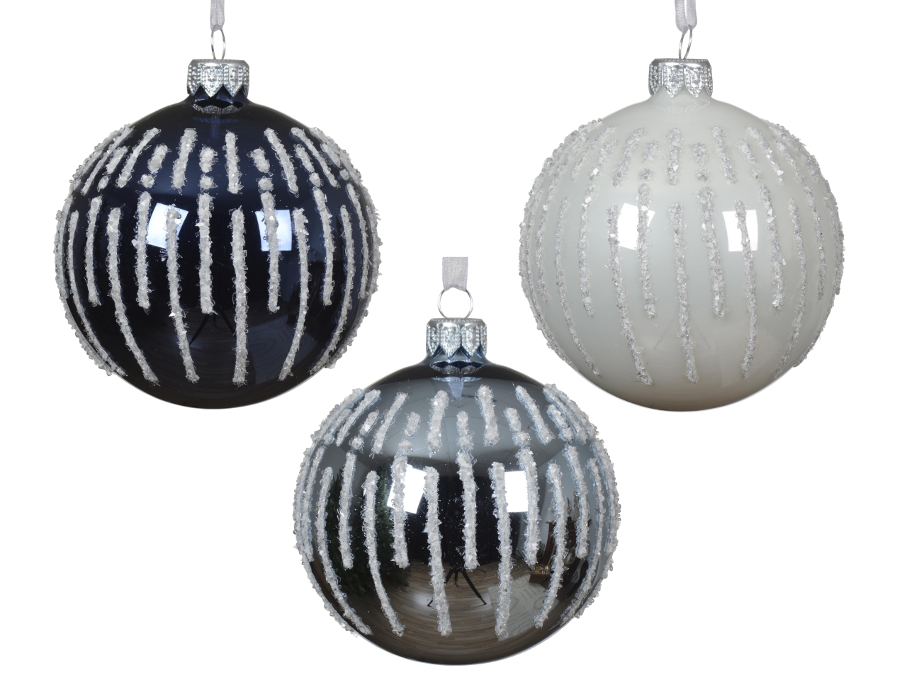 PALLA VETRO 8CM 3 COL. ASS. 053312