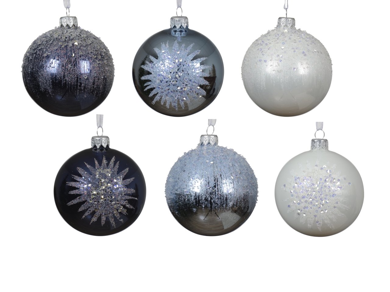 PALLA VETRO 8CM 6 ASS. 053333