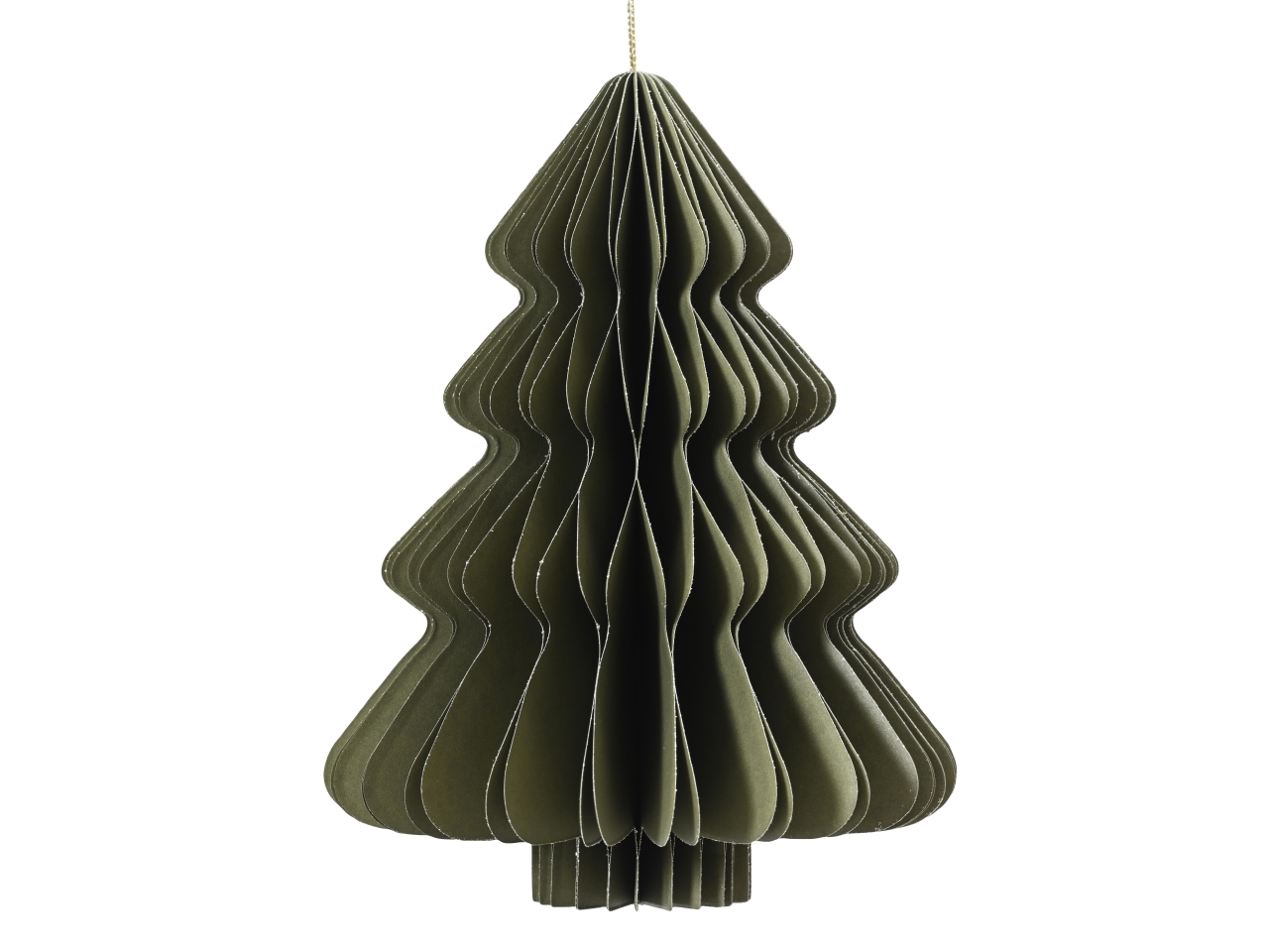 DECORAZIONE ALBERO IN CARTA 15XH.20CM VERDE 709237 DECORAZIONE ALBERO IN CARTA 15XH.20CM VERDE 709237