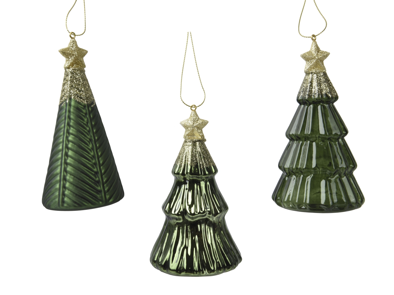 APP. VETRO ALBERO 12,6CM VERDE 121727