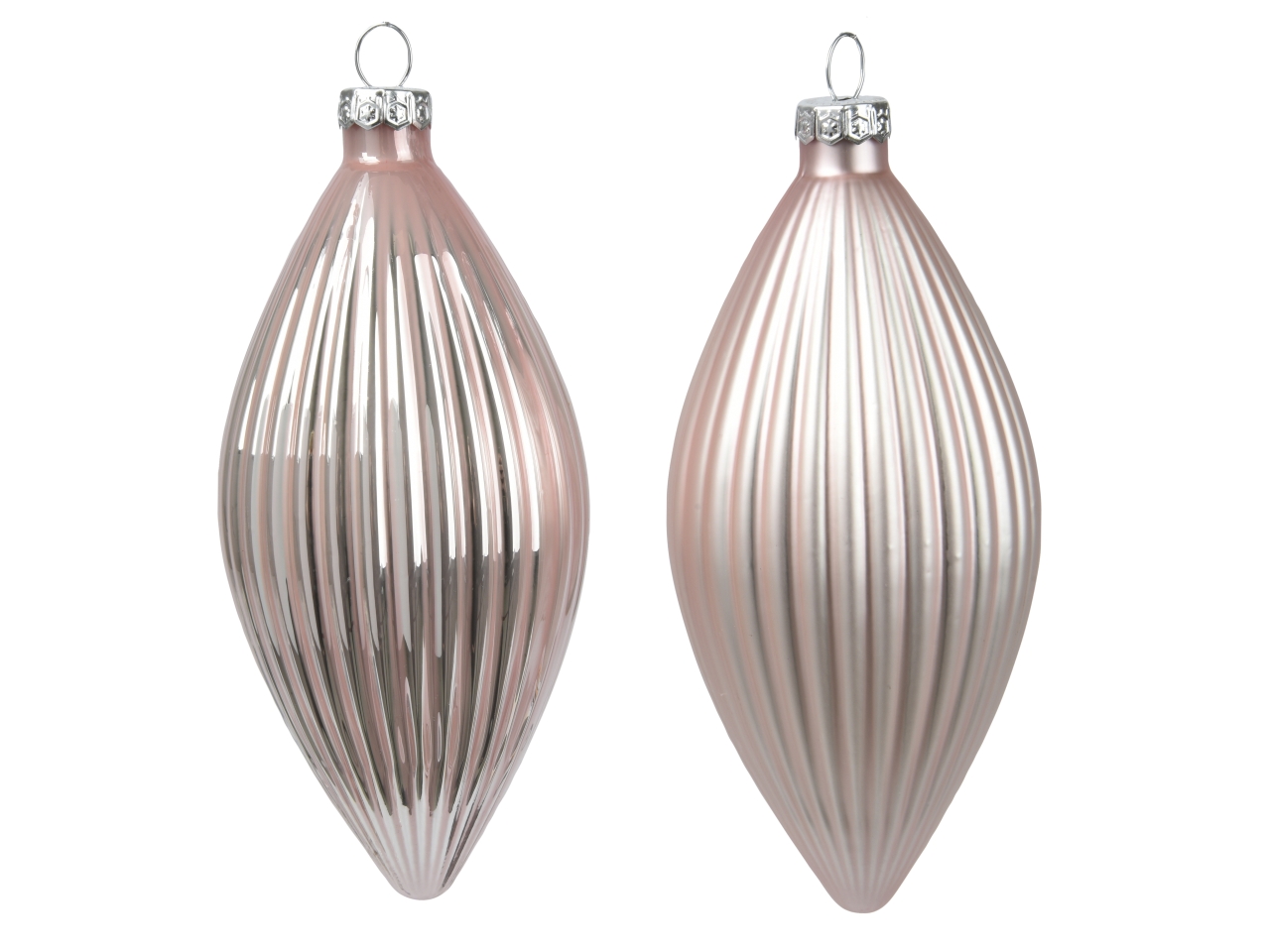 APP. VETRO OLIVA 6X13CM ROSA 3PZ 145057