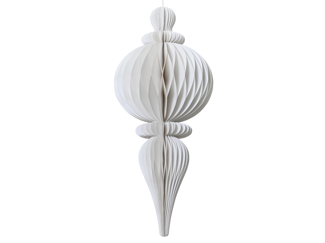 DECORAZIONE GOCCIA IN CARTA 34XH.80CM BIANCO709298