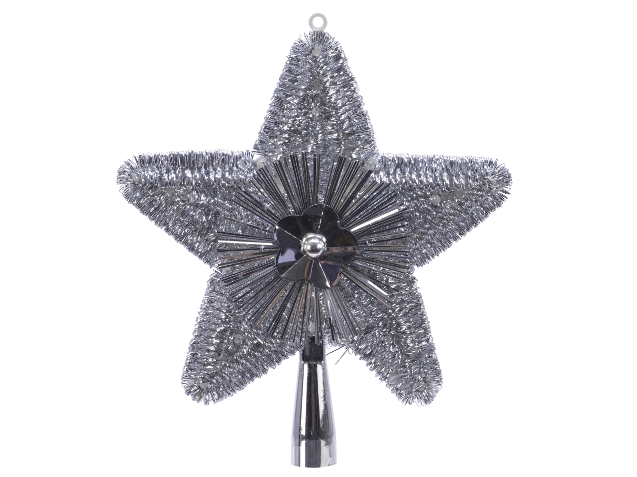 PUNTALE STELLA 2X21X23CM ARGENTO 410491