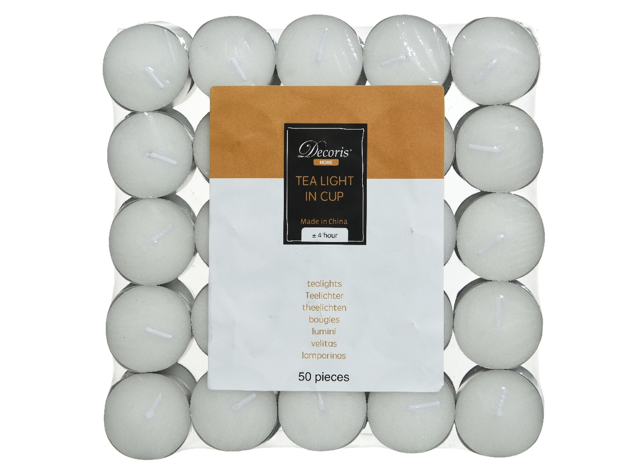 T.LIGHT BIANCO CERA 50PZ 3,9X1,5 214605 T.LIGHT BIANCO CERA 50PZ 3,9X1,5 214605