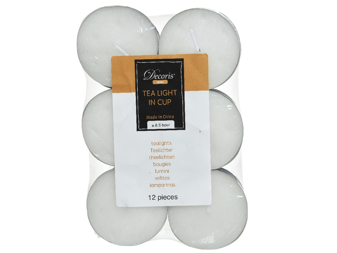 T.LIGHT BIANCO CERA 12PZ 5,9X2,2 214607 T.LIGHT BIANCO CERA 12PZ 5,9X2,2 214607