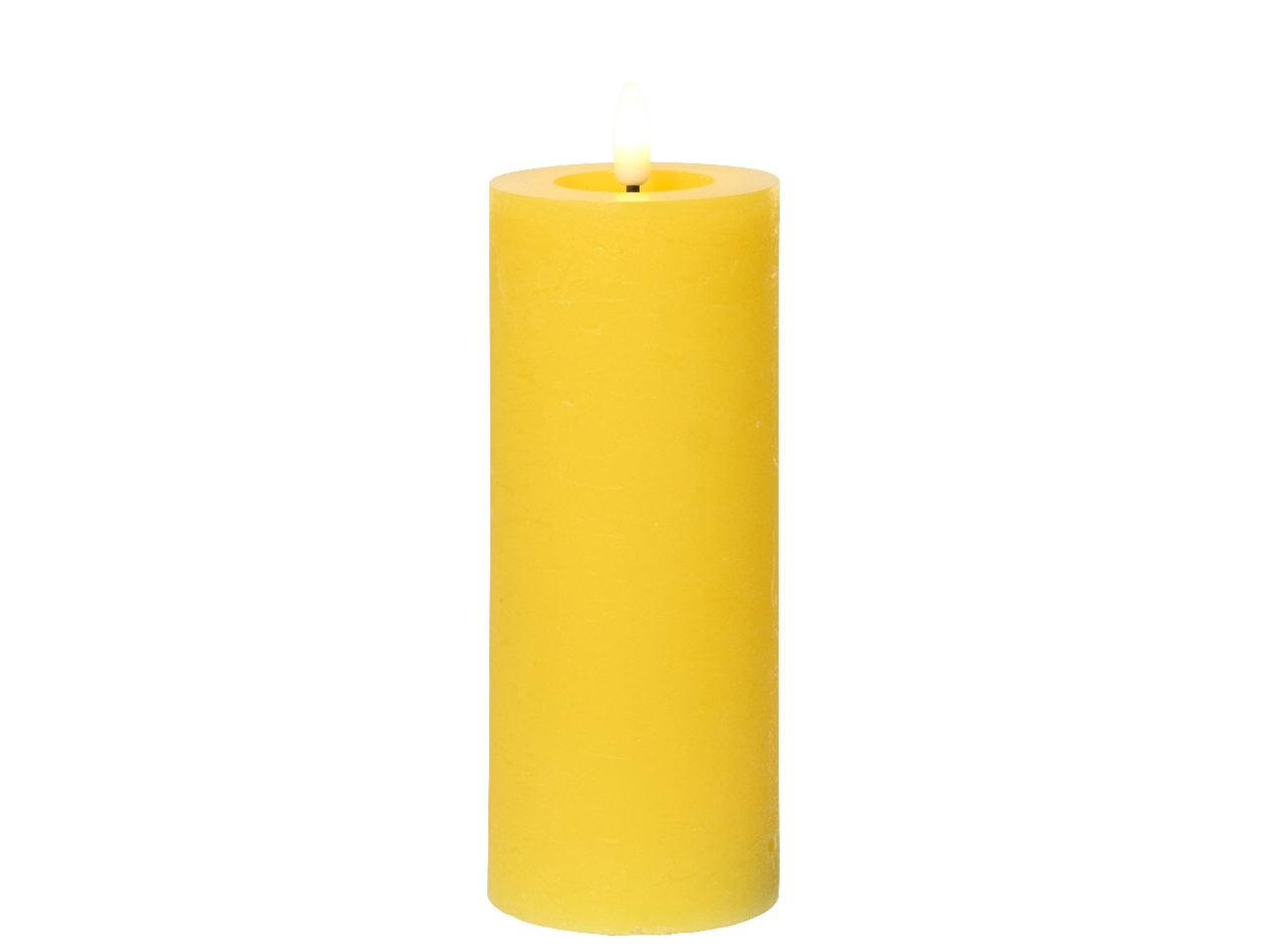 CANDELA LED GIALLA CERA 7XH19 BAT 489212