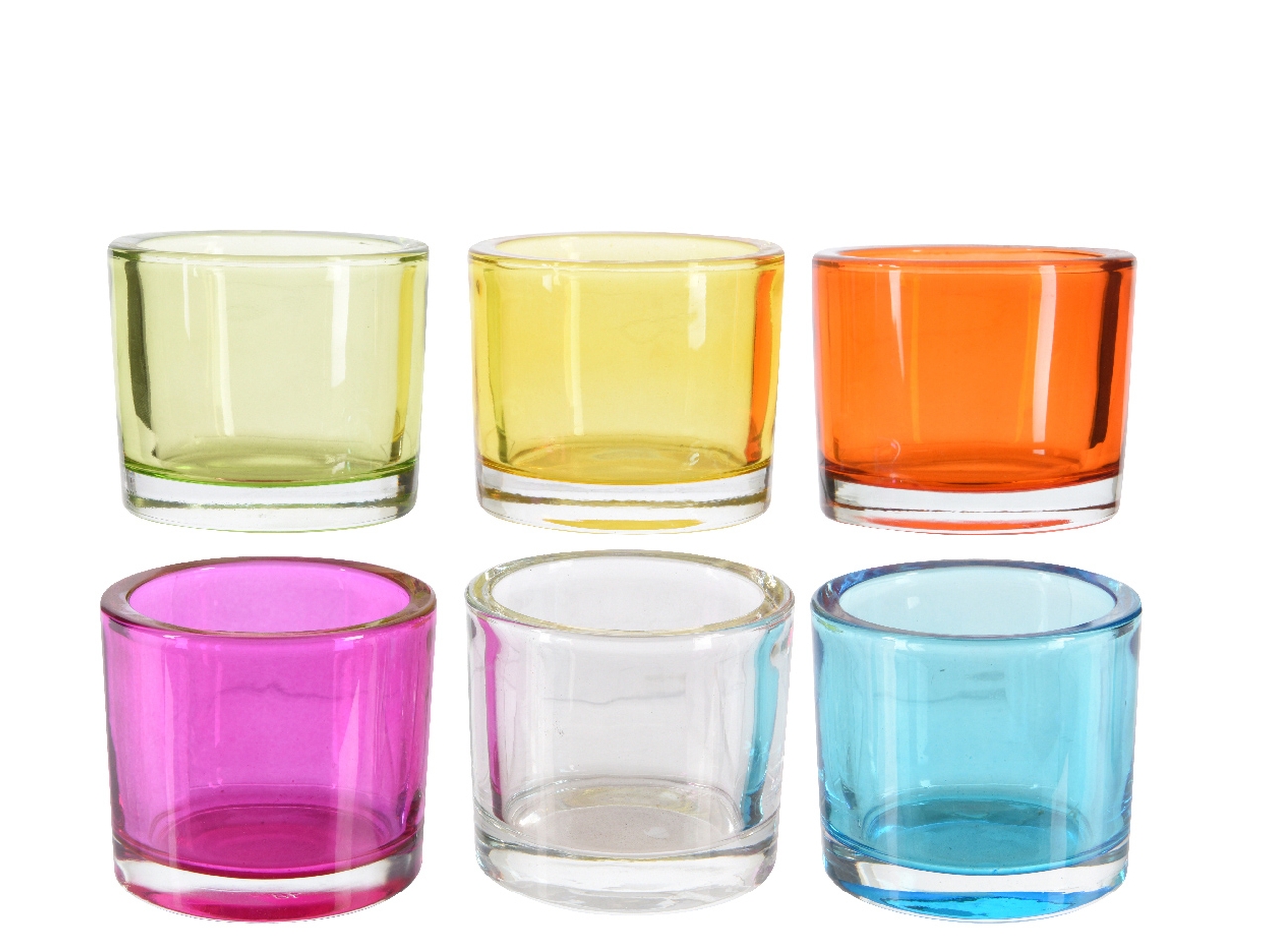 P.TEALIGHT VETRO D6,5XH5,7CM ASS 865105