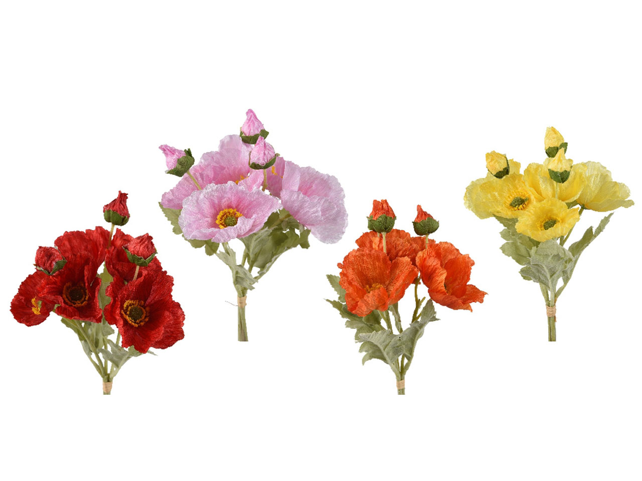 MAZZOLINO PAPAVERI 4 ASS. D.15xH.35CM 880396 MAZZOLINO PAPAVERI 4 ASS. D.15xH.35CM 880396
