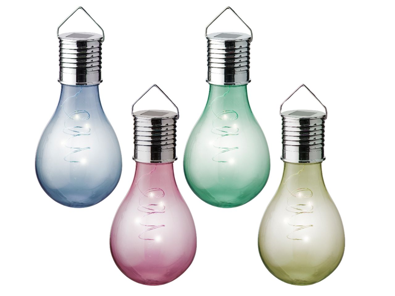 LAMPADA SOLARE VETRO 8XH14CM ASS 894992