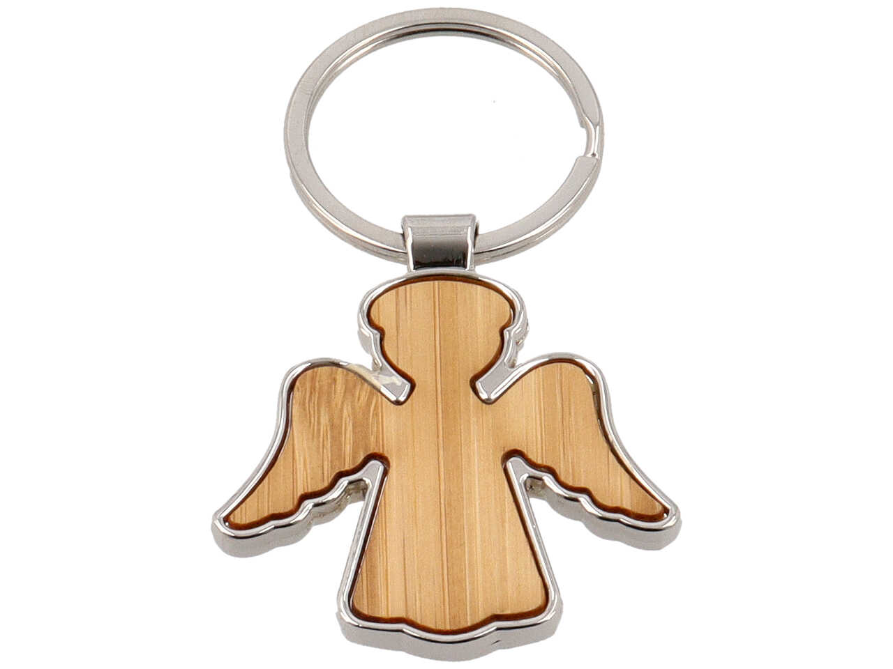 PORTACHIAVI CON ANGIOLETTO IN LEGNO/ACCIAIO GC 274 PORTACHIAVI CON ANGIOLETTO IN LEGNO/ACCIAIO GC 274