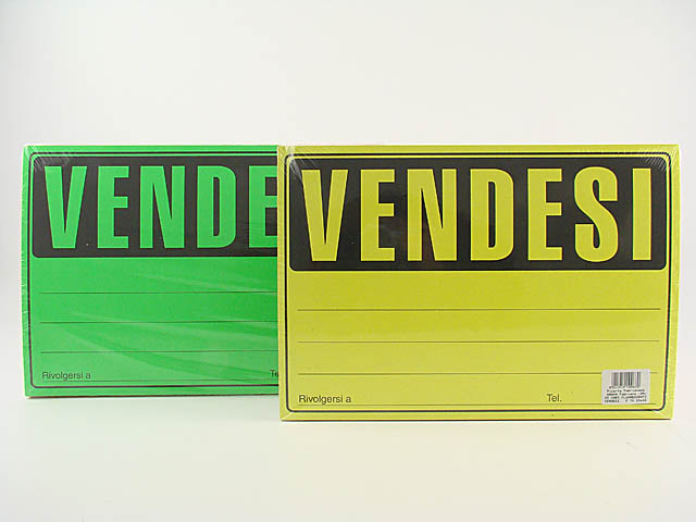 CARTELLI FLU.23X33 25pz VENDESI 10967