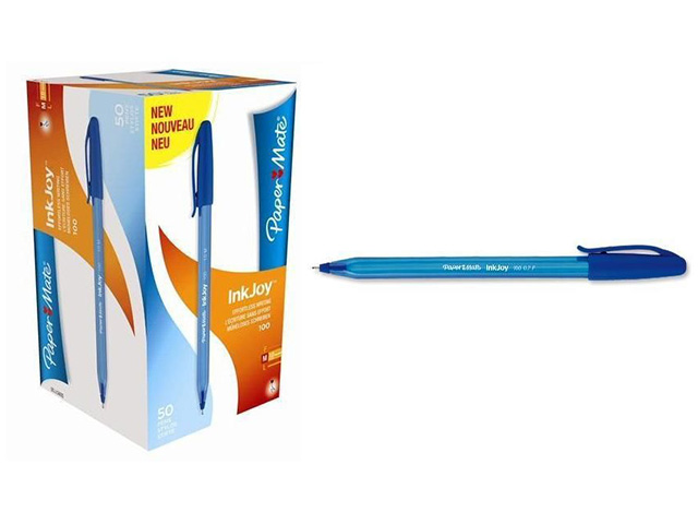 PENNA INKJOY 100 M.BLU 50pz S0957130
