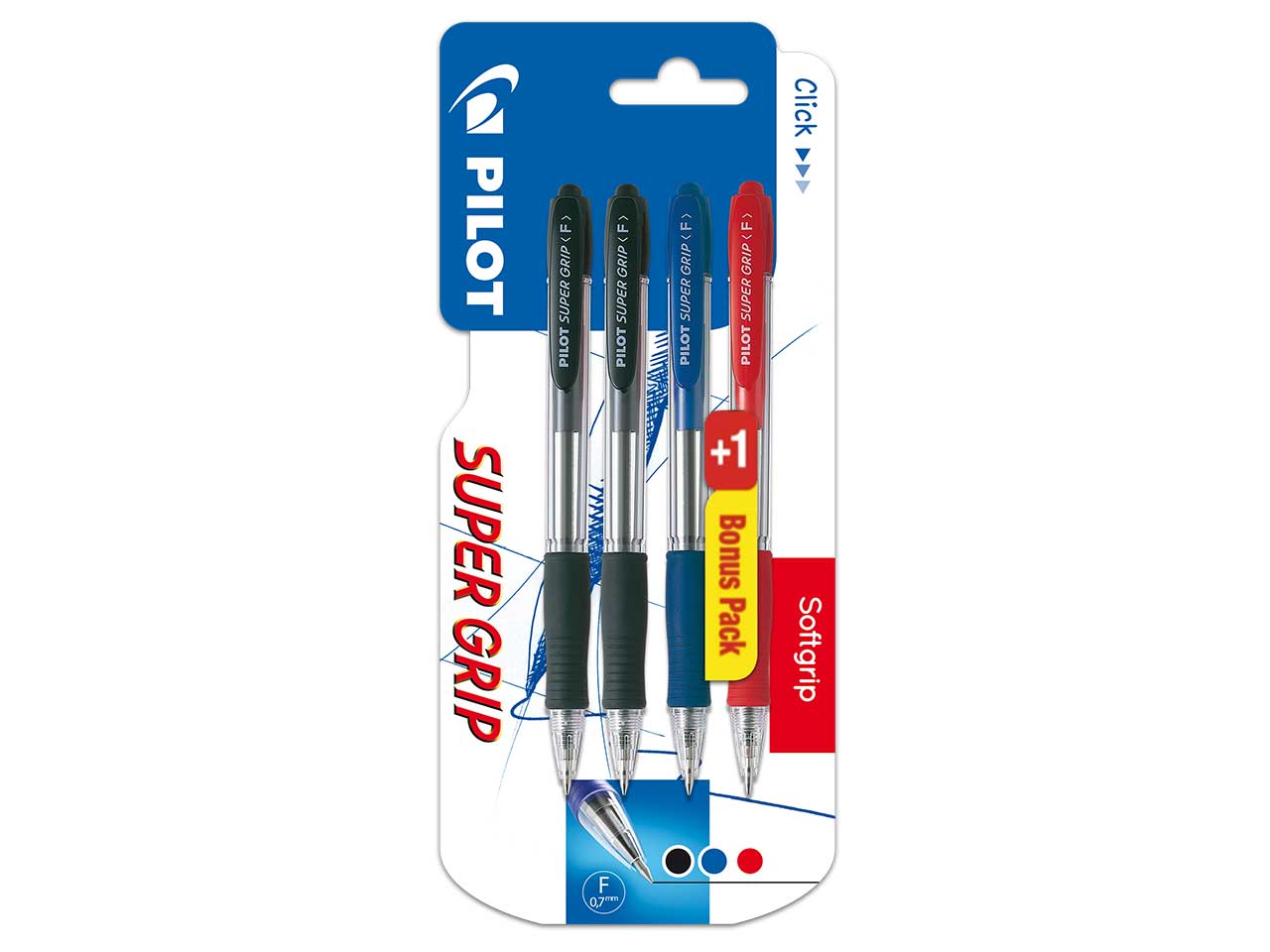 PILOT PENNA A SFERA 4pz SUPER GRIP 0,7 3800995