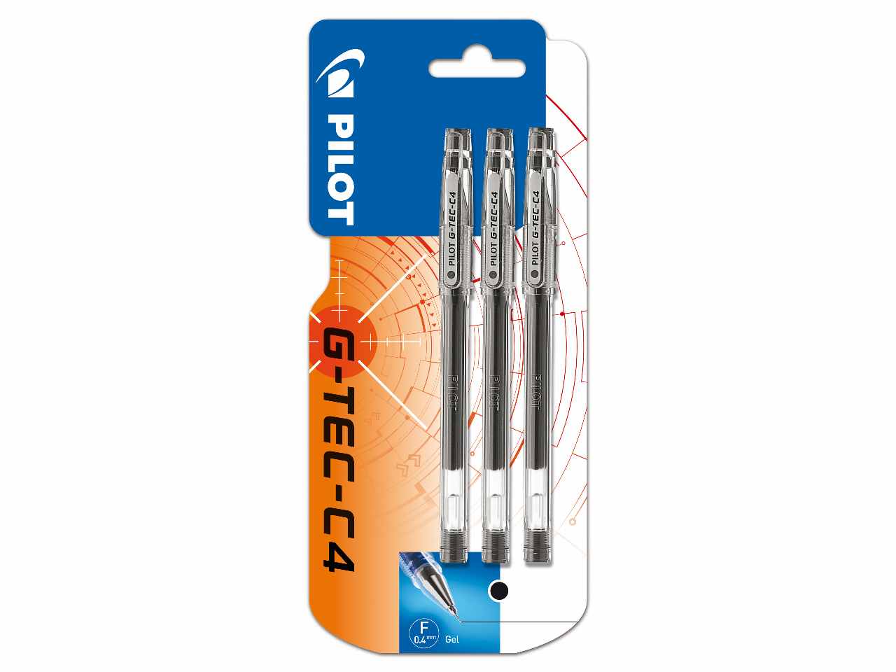 PILOT PENNA GEL ROLLER 0,4 NERA 3pz
