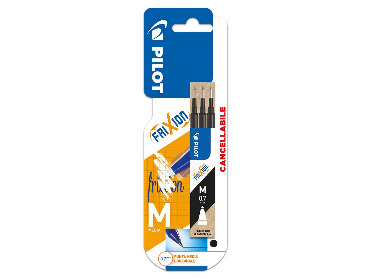 PILOT REFILL FRIXION 0,7 3pz NERO 38017