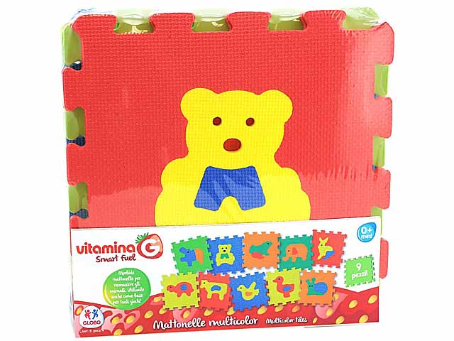 VITAMINA G MATTONELLE PUZZLE ANIMALI 9PZ ASS 5095