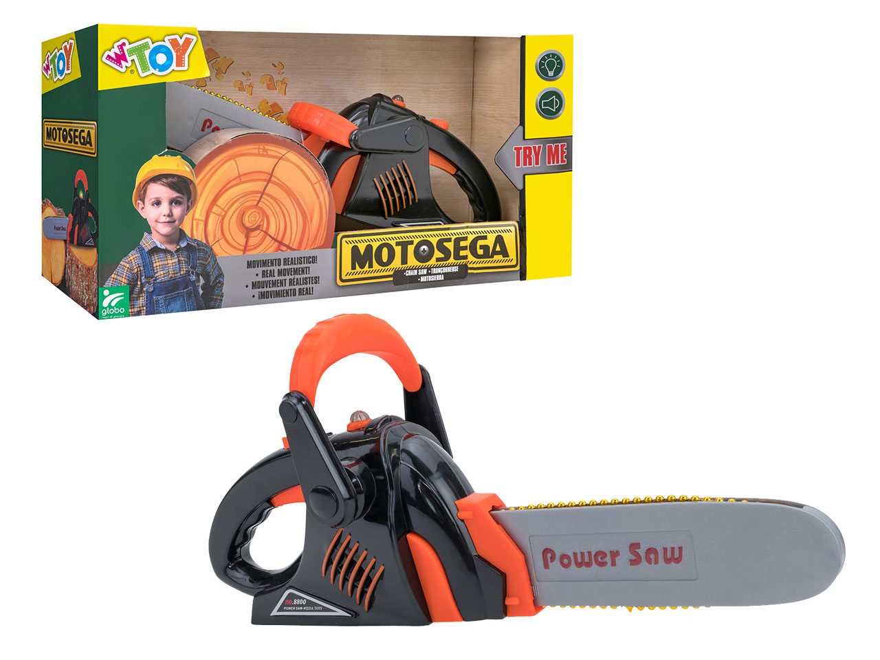 W TOY MOTOSEGA B/O 34CM TRY ME 36929
