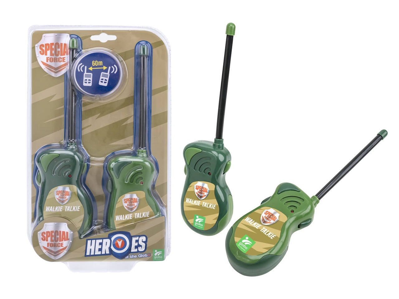 HEROES OF THE GLOBE R/C WALKIE TALKIE B/O 39858