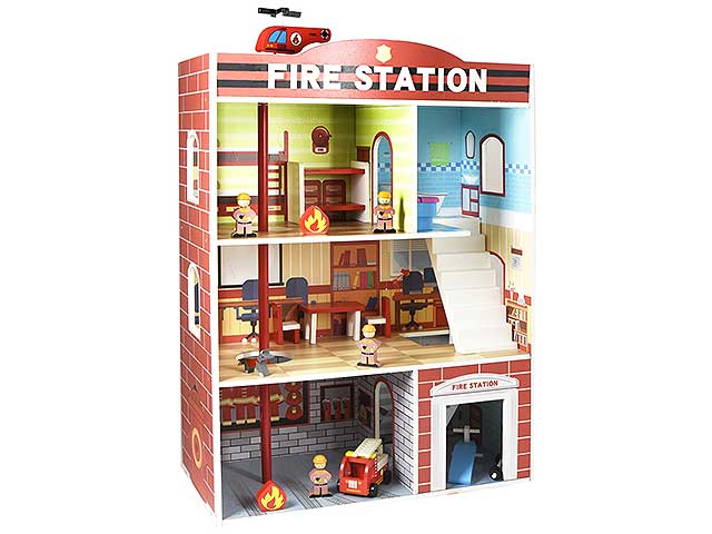 STAZIONE POMPIERI IN LEGNO 3PIANI 39960