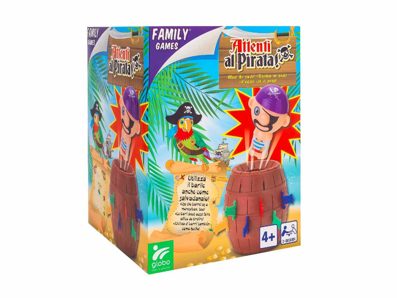 FAMILY GAMES GIOCO DEL PIRATA BOTTE 16 SPADE 41158