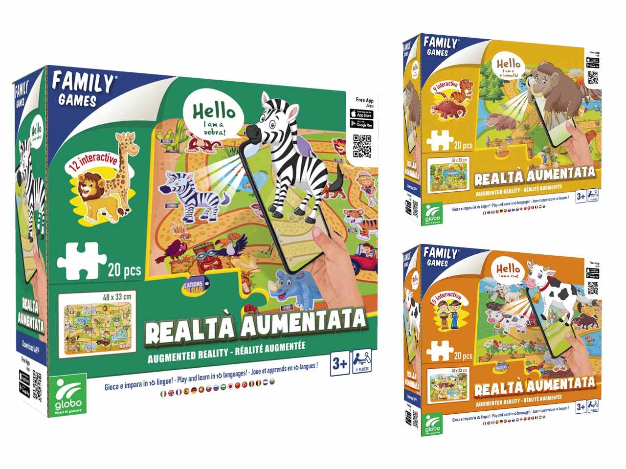 FAMILY GAMES PUZZLE 20pz 40934