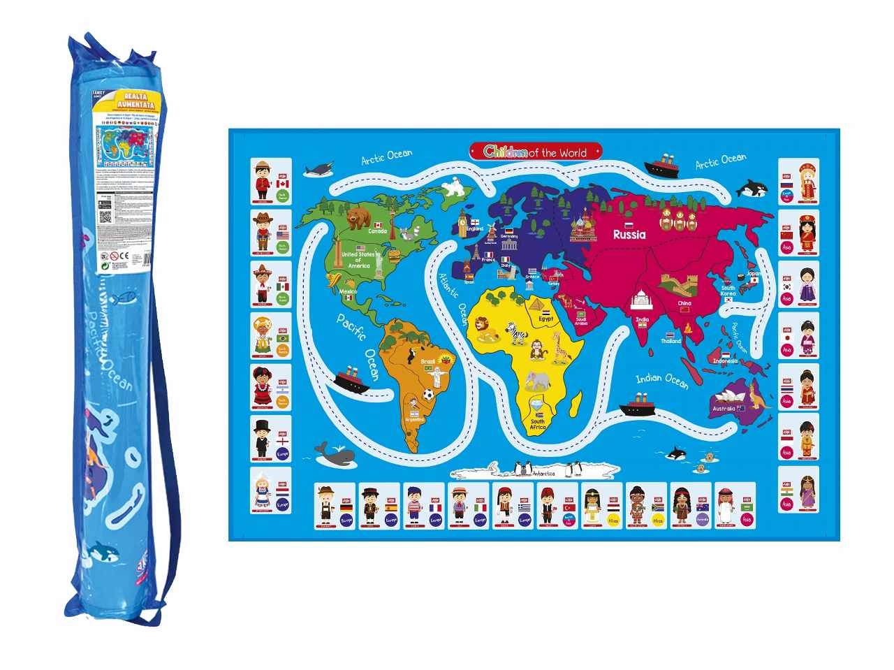 FAMILY GAMES TAPPETO MONDO  40935