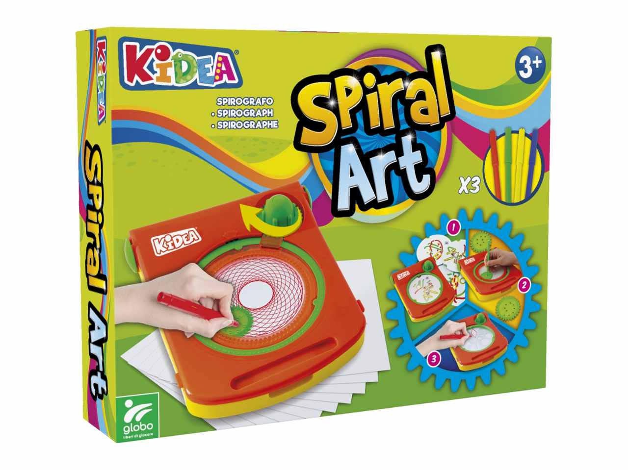 KIDEA SPIROGRAFO C/STENCILS/PENNARELLI 40906