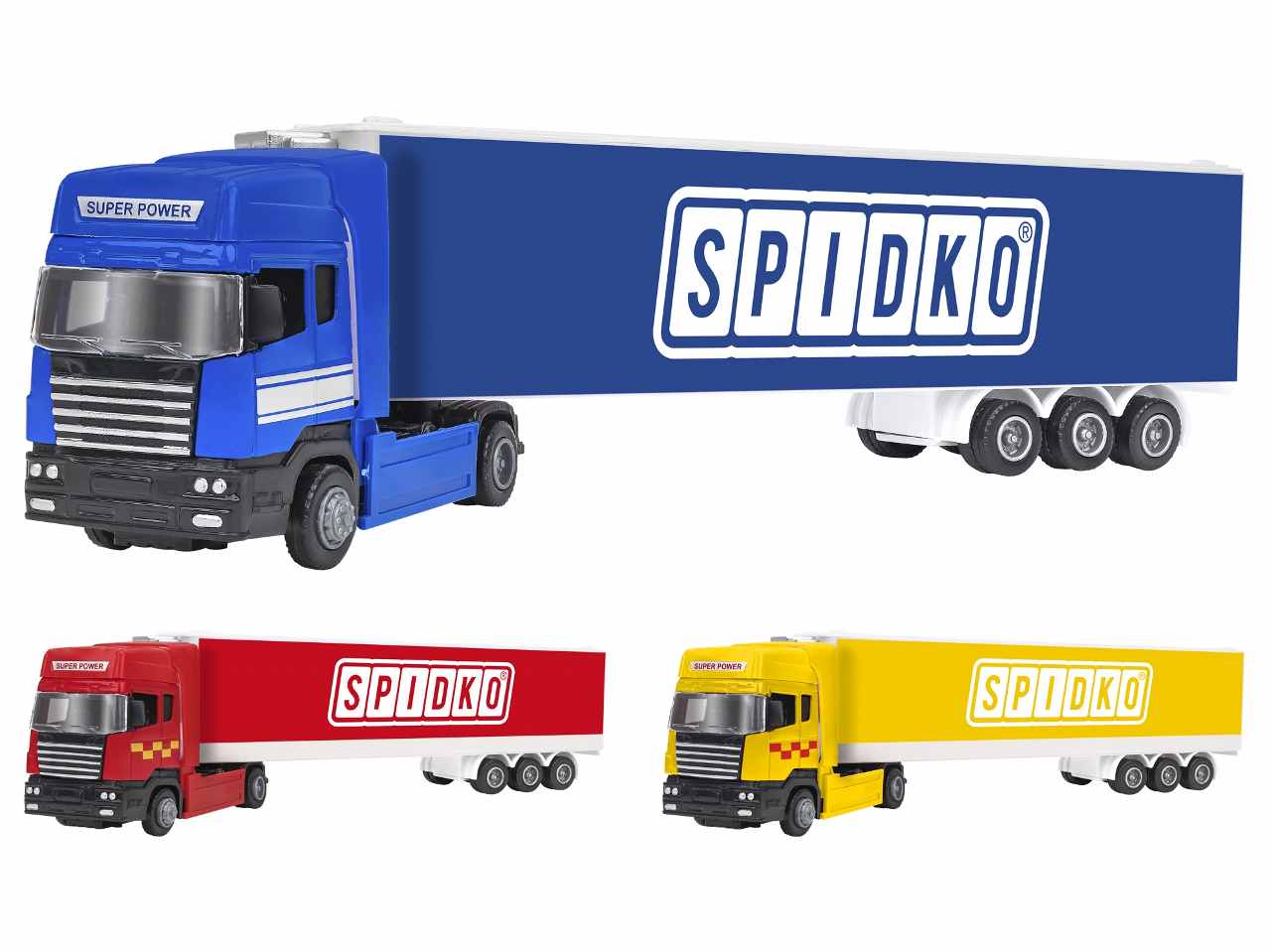 SPIDKO CAMION 32CM DIE CAST 3COL 41005