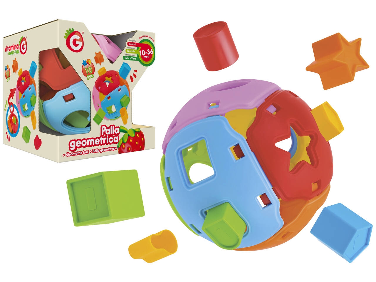 VITAMINA G PALLA 16CM C/FORMINE 10PZ 5515