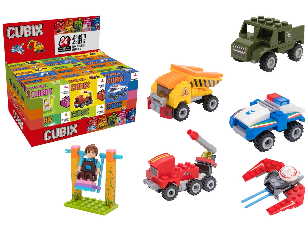 CUBIX COSTRUZIONI MINI DA 36PZ ASSORTITI 41643