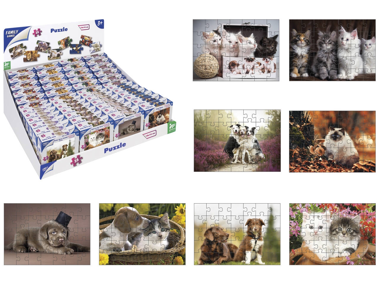 MINI PUZZLE CANE/GATTO 35 PEZZI 42220