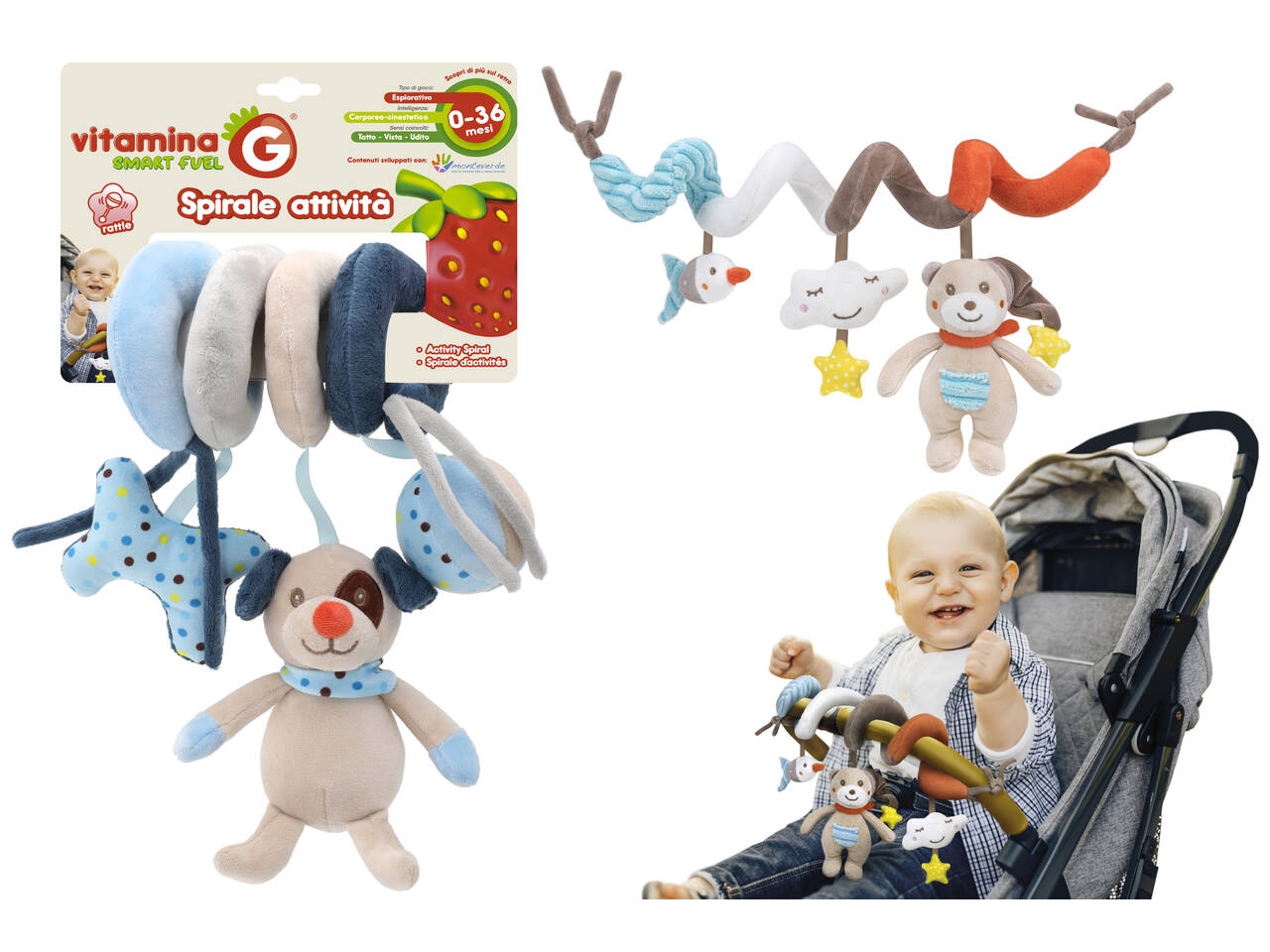 VITAMINA G SPIRALE PASSEGGINO C/SONAGLINO ASS.5593