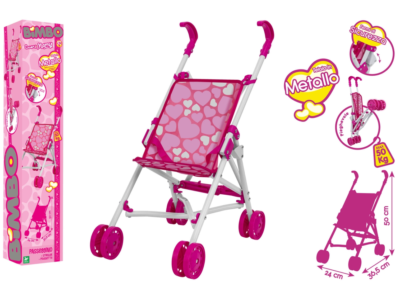 BIMBO PASSEGGINO IN METALLO  42480
