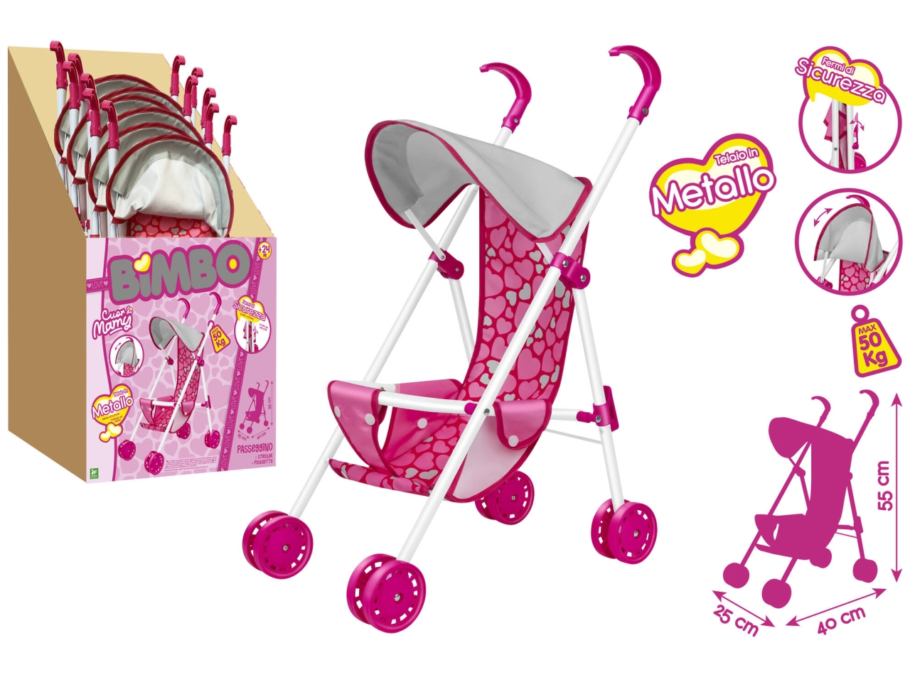BIMBO PASSEGGINO C/CAPPOTTINA 42493