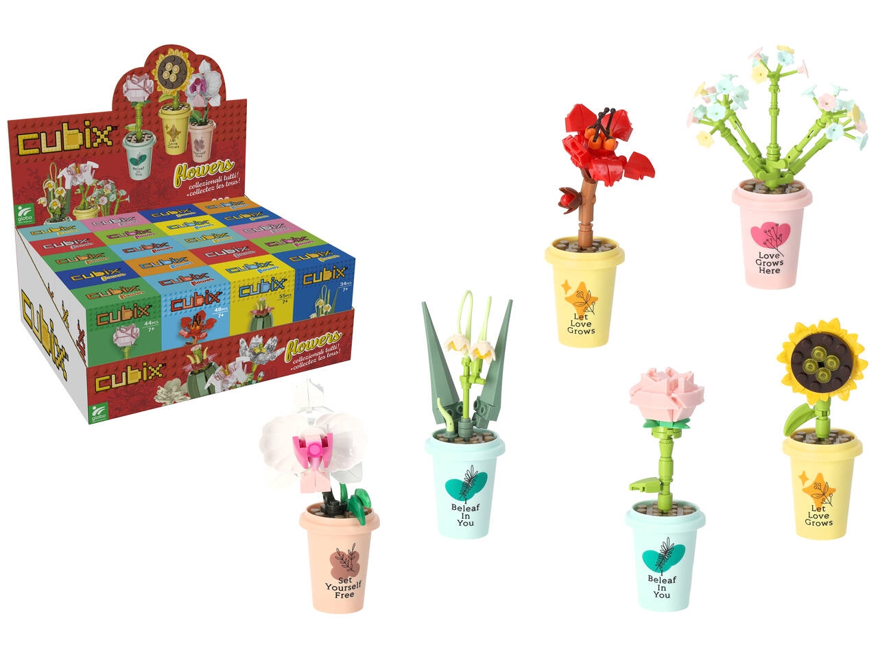 CUBIX VASETTO CON PIANTA 10ASS 20PZ D/BOX 42260