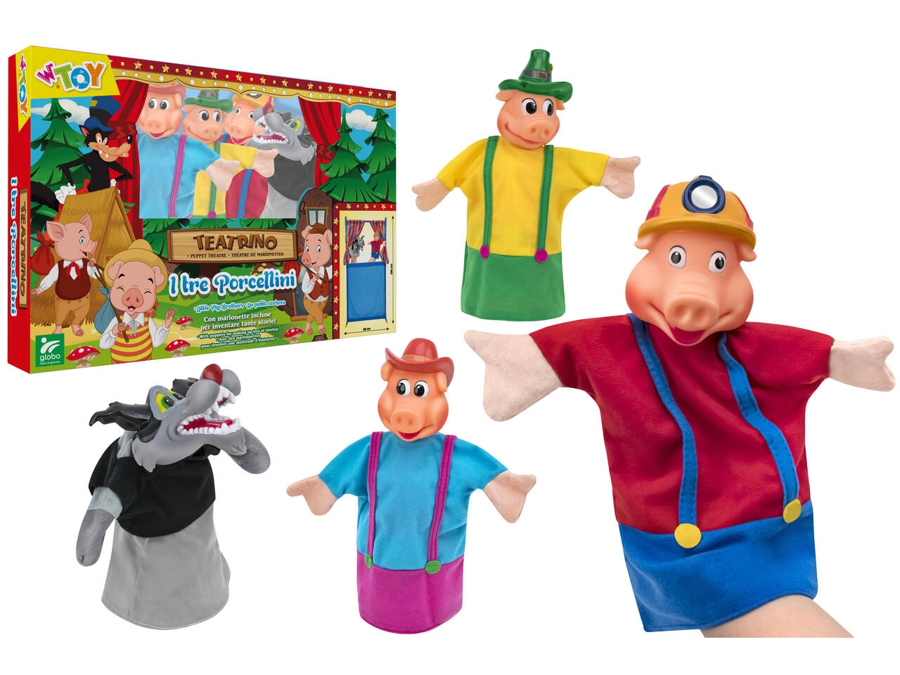 W_TOY TEATRINO BURATTINI C/3PORC. 42390