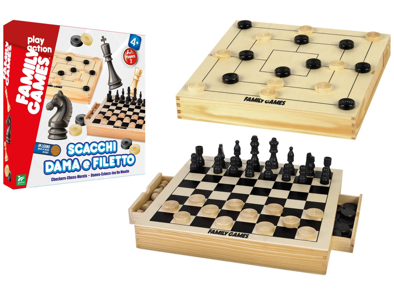 FAMILY GAMES GIOCO SCACCHI/DAMA 41160