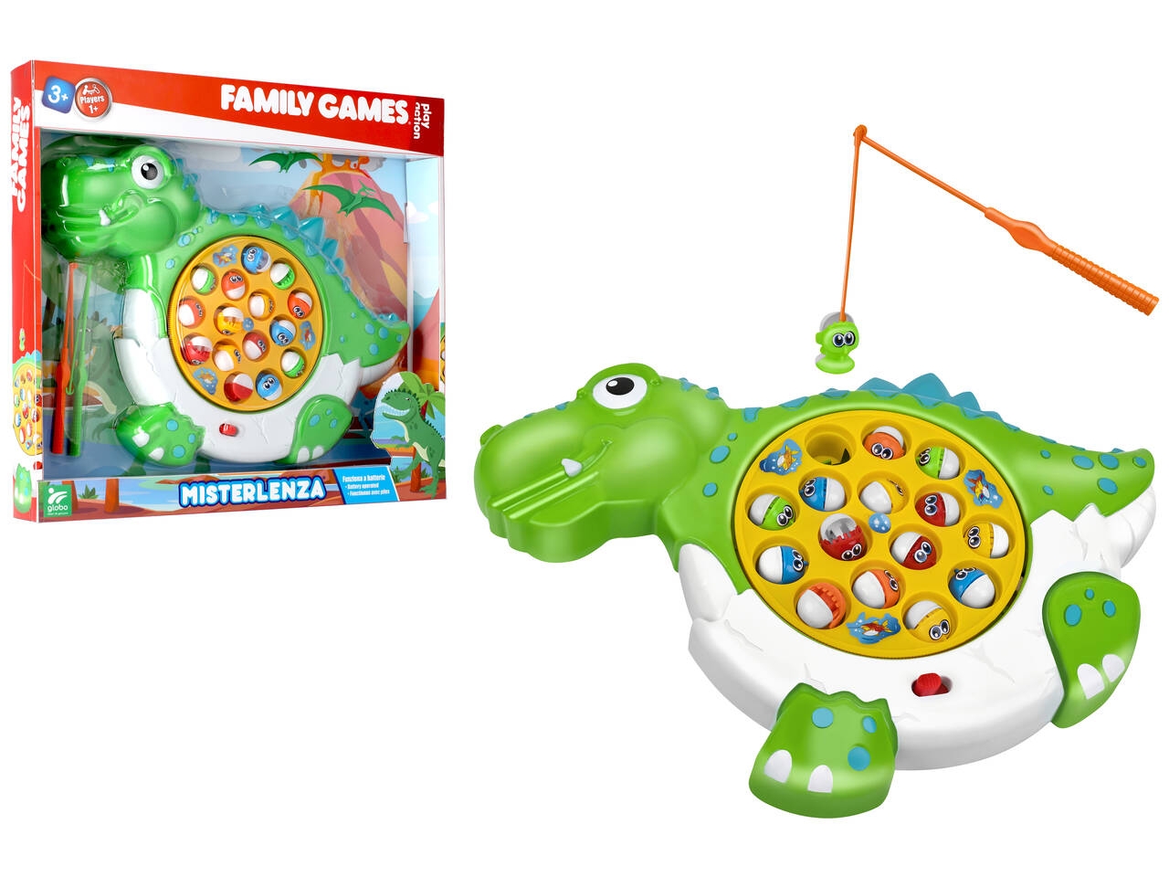 FAMILY GAMES GIOCO PESCA DINOSAURO 15 PESCI 42175