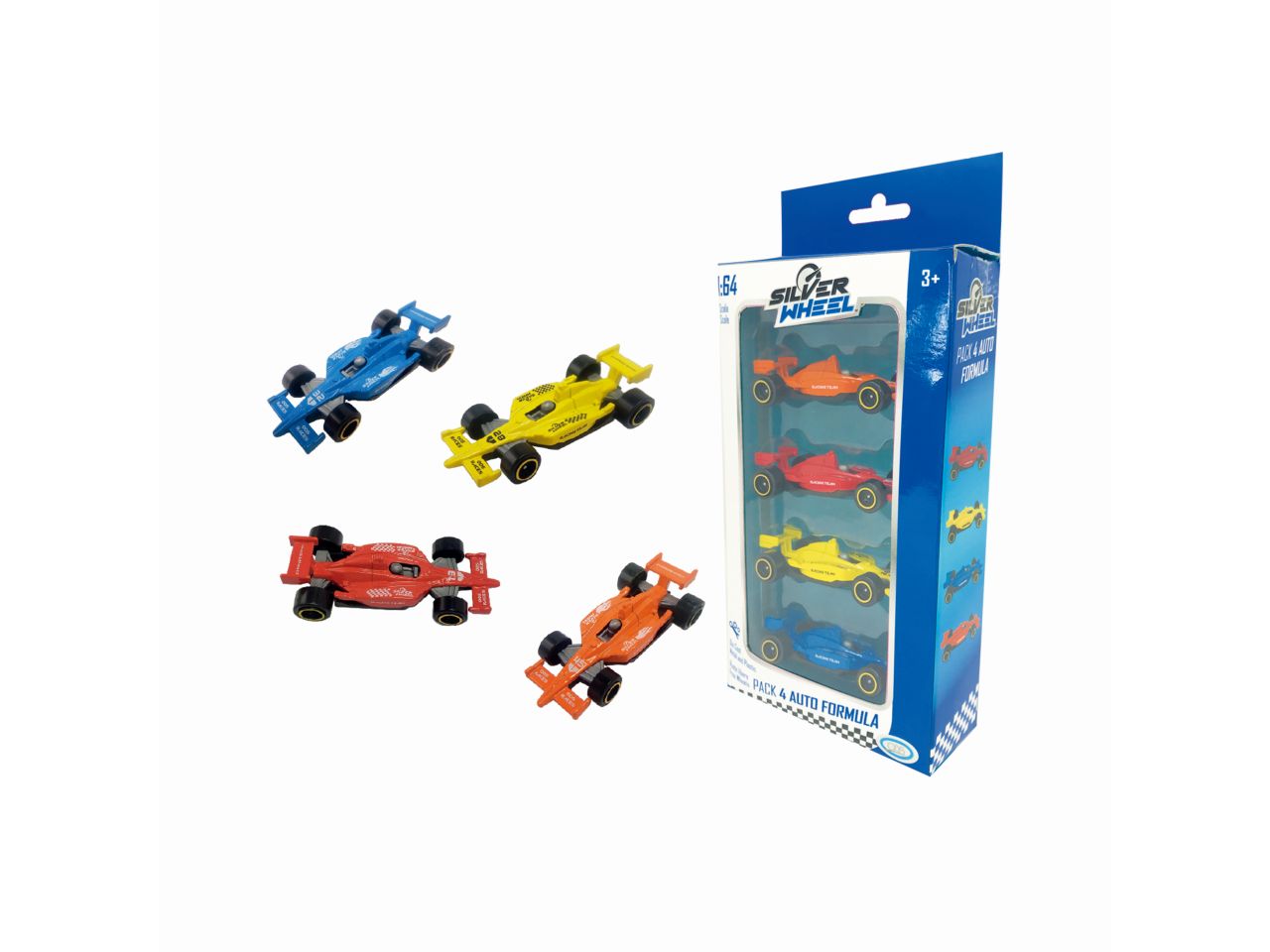 SILVER WHEEL – PACK 4 AUTO FORMUL 41147