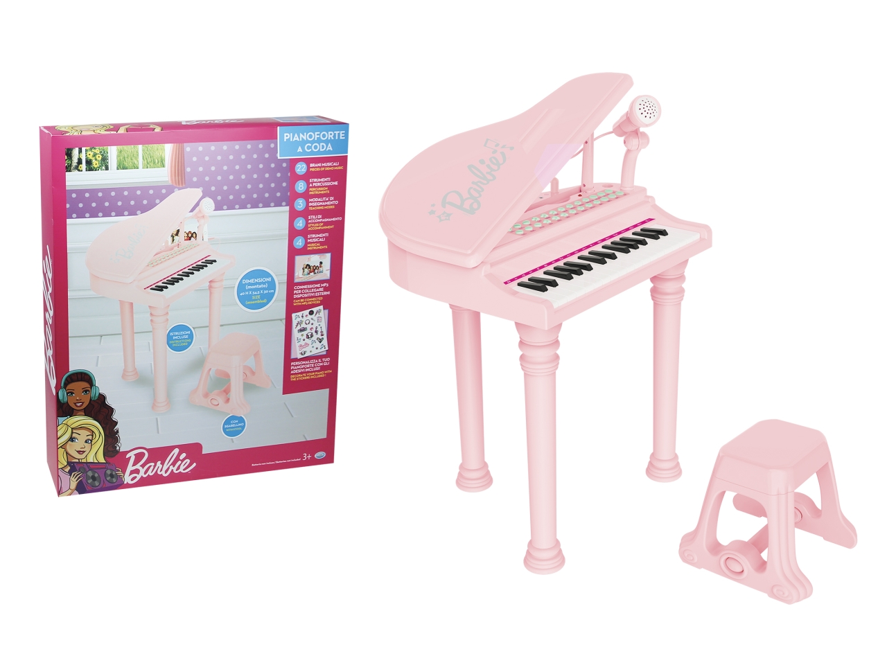 BARBIE PIANOFORTE CODA C/FUNZIONI 45005