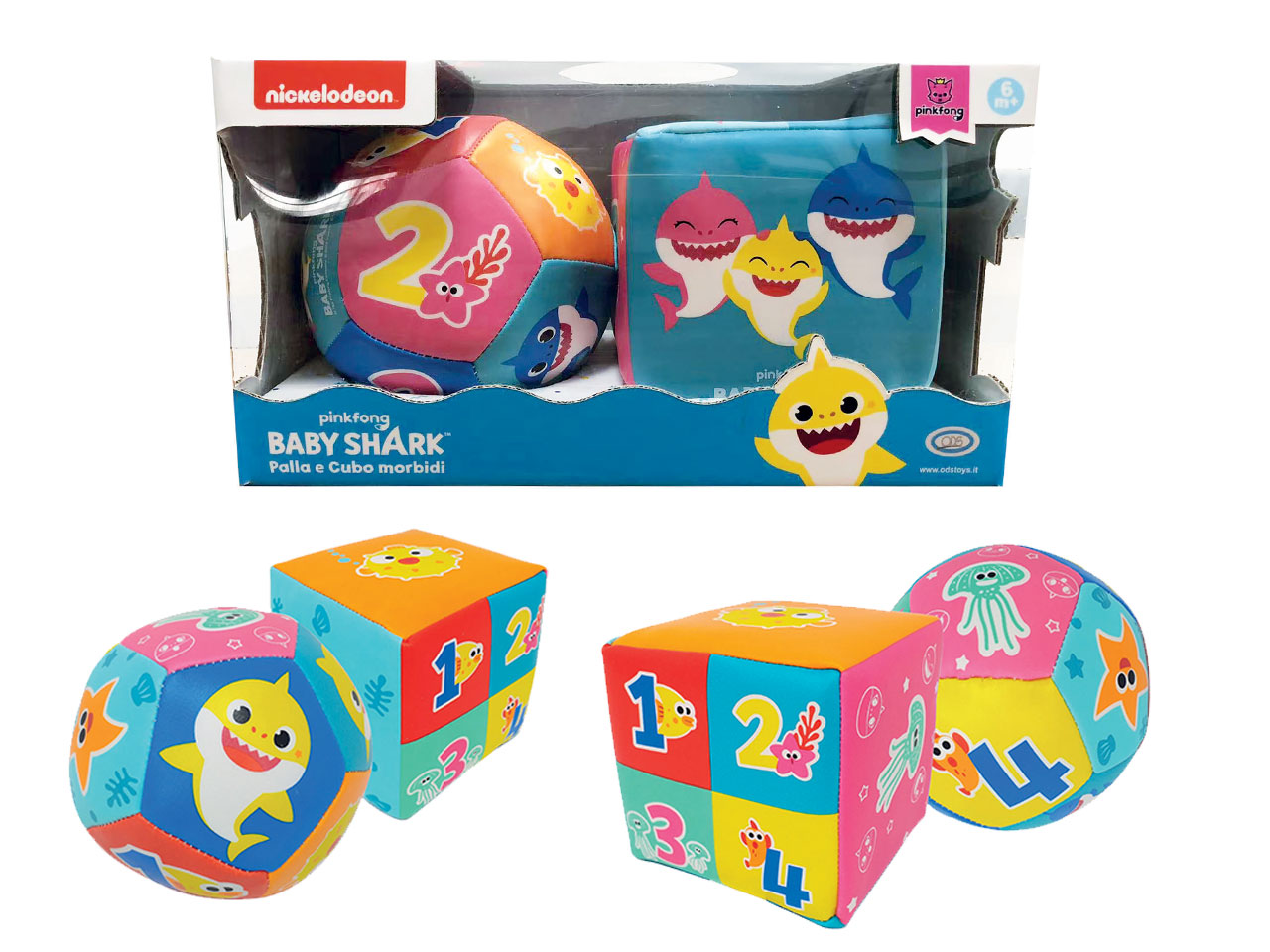 BABY SHARK PALLA E CUBO MORIBIDI 48830