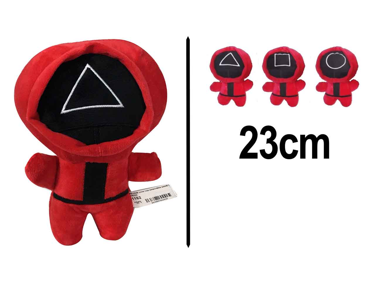 PELUCHE 23cm C/MASCHERA GAME 1162 PELUCHE 23cm C/MASCHERA GAME 1162