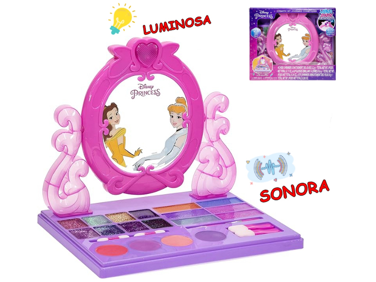 PRINCESS TROUSSE MAKEUP LUCI E MUSICA DP2452GG PRINCESS TROUSSE MAKEUP LUCI E MUSICA DP2452GG